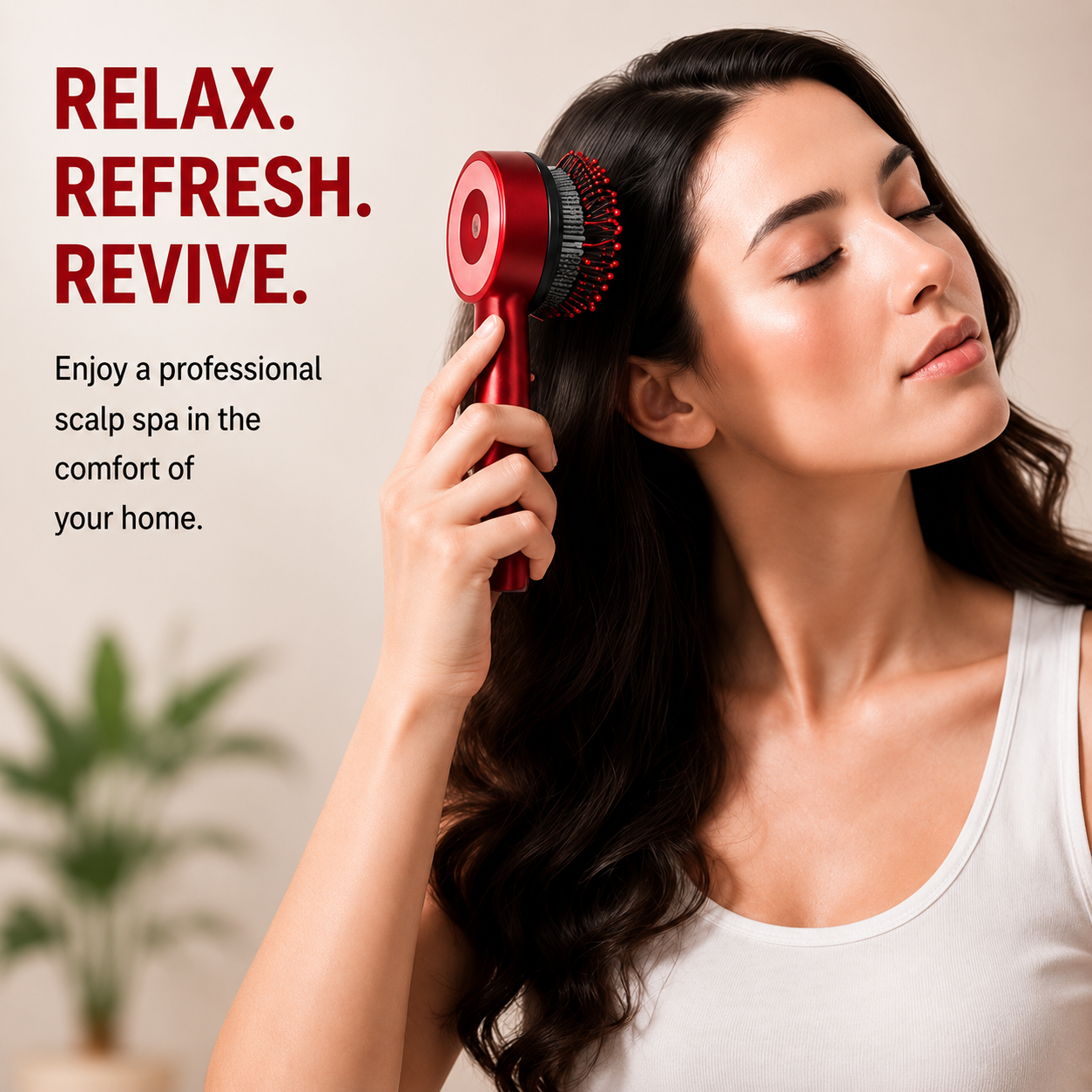 RootInfuse™ Smart Scalp Massager & Oil Applicator.